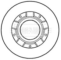 BORG & BECK Тормозной диск BBD5932S